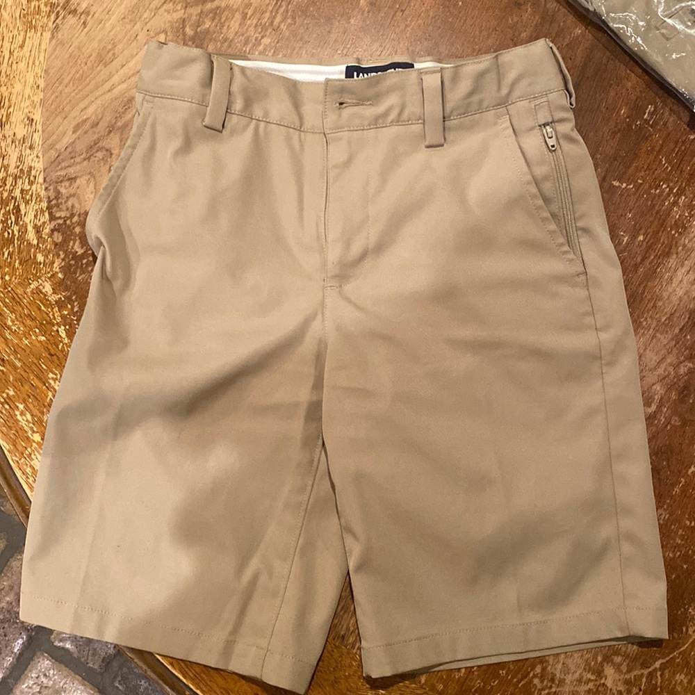 BOYS ACTIVE CHINO UNIFORM SHORTS FROM LANDS END